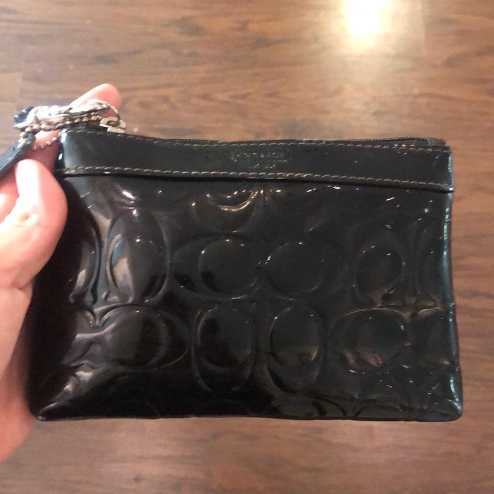 Black Coach Wristlet